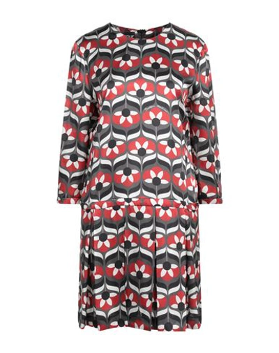 Boutique Moschino Woman Mini Dress Lead Size 8 Silk, Viscose In Grey