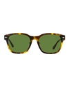 Longines Rectangular Lg0015h Sunglasses Man Sunglasses Brown Size 56 Acetate