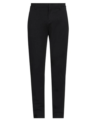Dondup Man Pants Black Size 34 Viscose, Polyamide, Polyester, Elastane