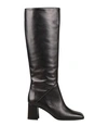 Leqarant Woman Knee Boots Black Size 11 Soft Leather
