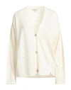 Crossley Woman Cardigan Ivory Size M Virgin Wool In White