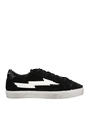 Sanyako Woman Sneakers Black Size 7 Soft Leather In Black