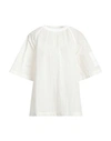 Emporio Armani Woman T-shirt White Size L Polyamide, Polyester, Elastane In White