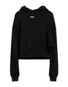 Msgm Woman Sweatshirt Black Size L Cotton