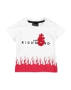 John Richmond Newborn Girl T-shirt White Size 3 Cotton In White