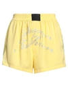 Gcds Woman Shorts & Bermuda Shorts Yellow Size 3xl Polyester