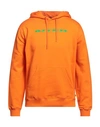 Iuter Man Sweatshirt Orange Size Xxl Cotton
