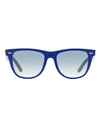 Ray Ban Ray-ban Ray-ban Low Bridge Fit Rb2140f Sunglasses Sunglasses Blue Size 54 Acetate