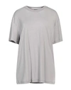 Diesel Woman T-shirt Grey Size L Lyocell