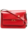 Marni Trunk Shoulder Bag In Red