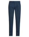 Berwich Man Pants Navy Blue Size 38 Cotton, Elastane