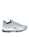 Nike Woman Sneakers Silver Size 11.5 Textile Fibers