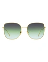 Isabel Marant Zuko Im0014s Sunglasses Woman Sunglasses Green Size 58 Metal