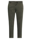 Michael Coal Man Pants Military Green Size 42 Cotton, Lyocell, Elastane