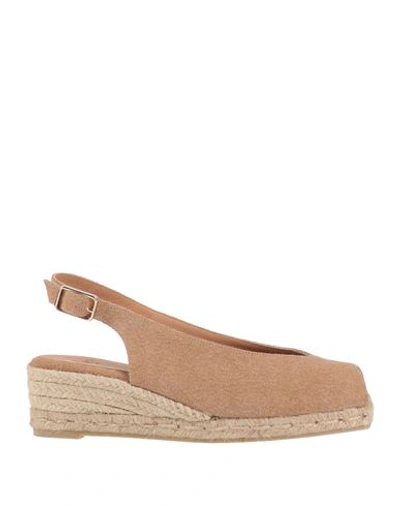 Castaã±er Castañer Woman Espadrilles Sand Size 8.5 Textile Fibers In Beige