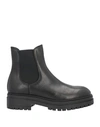 Nila & Nila Woman Ankle Boots Black Size 11 Calfskin In Black
