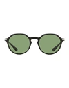 Persol Oval Po3255s Sunglasses Sunglasses Black Size 51 Acetate