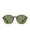 Persol Oval Po3255s Sunglasses Sunglasses Brown Size 51 Acetate