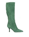 Islo Isabella Lorusso Woman Knee Boots Sage Green Size 11 Soft Leather In Sage Green