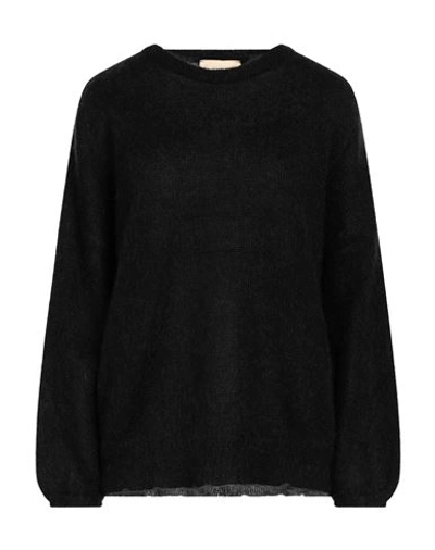 Aniye By Woman Sweater Black Size S Mohair Wool, Polyamide, Wool