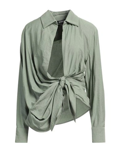 Jacquemus Shirt  Woman Color Green In Khaki