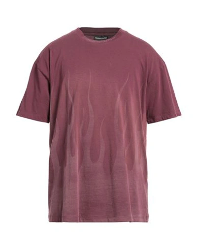 Vision Of Super Man T-shirt Garnet Size L Cotton In Red
