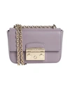 Furla Woman Shoulder Bag Mauve Size - Soft Leather In Purple