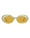 Marni Oval Zion Canyon Sunglasses Woman Sunglasses Cream Size 51 Acetate In White