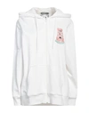 Moschino Woman Sweatshirt White Size 6 Cotton