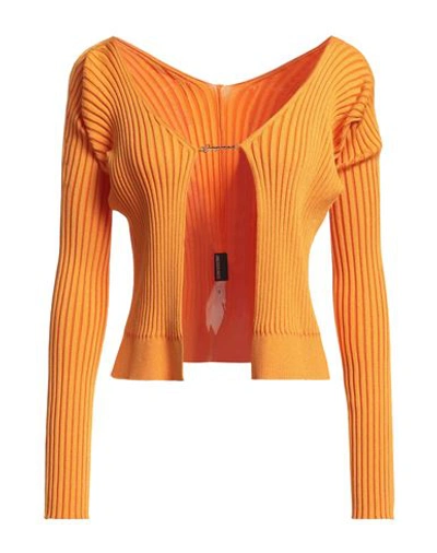 Jacquemus Woman Sweater Mandarin Size 8 Viscose, Polyamide, Elastane, Polyester