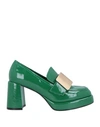 Jeannot Woman Pumps Emerald Green Size 11 Soft Leather In Green