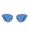 Lanvin Armand Albert Rateau Metal Cat-eye Sunglasses In Blue