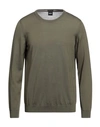 Hugo Boss Boss Man Sweater Military Green Size Xl Virgin Wool