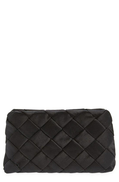 Loeffler Randall Women's Auzeen Woven Satin Shoulder Bag In Black/gold