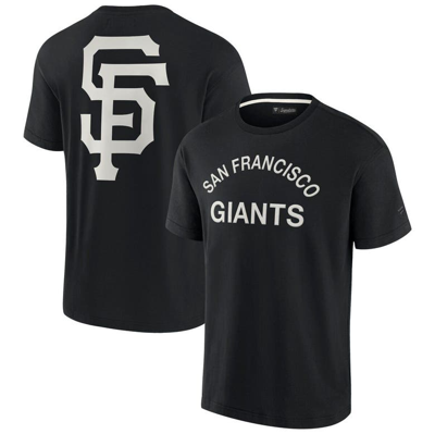 Fanatics Signature Unisex  Black San Francisco Giants Super Soft Short Sleeve T-shirt