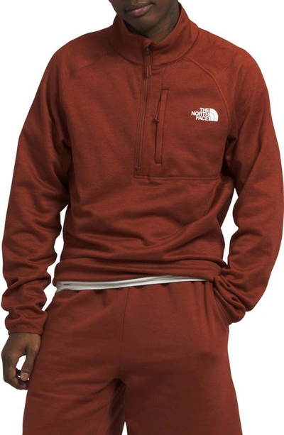 The North Face Canyonlands Quarter Zip Pullover In Brown