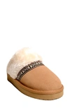 Minnetonka Corie Faux Fur Scuff Slipper In Cinnamon
