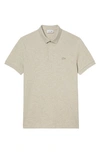 Lacoste Paris Regular Fit Stretch Polo In Heather Wicker