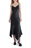 Steve Madden Lucille Slip Dress In Black