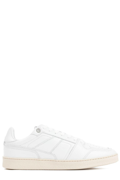 Ami Alexandre Mattiussi Low-top Leather Sneakers In White