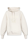 WOOLRICH LOGO EMBROIDERED DRAWSTRING HOODIE