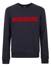 BALMAIN FLOCKED RETRO SWEATSHIRT