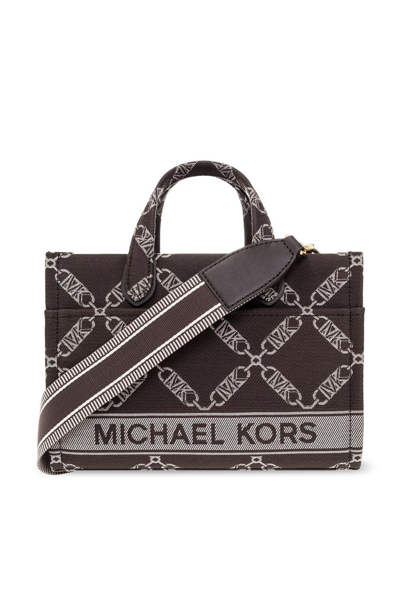 Michael Michael Kors Gigi Logo Jacquard Large Tote Bag In Multi