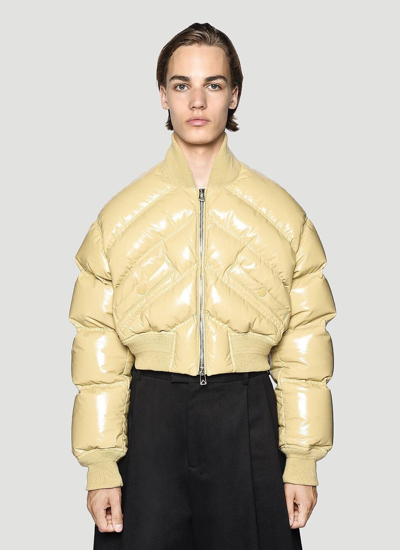 BOTTEGA VENETA BOMBER BEIGE BIKER STYLE JACKET バイカー BOMBER JACKET WITH INTRECCIO COLLAR for Women - Bottega