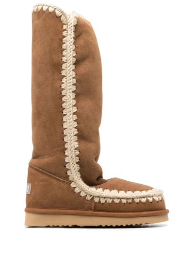 Mou Eskimo 40 Suede Boots In Brown