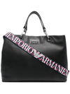 EMPORIO ARMANI LEATHER TOTE BAG