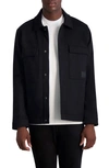 Karl Lagerfeld Oversize Pocket Shirt Jacket In Black