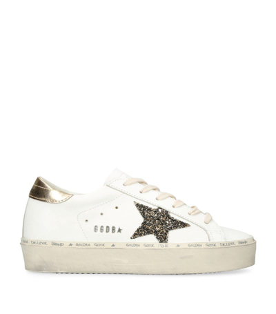 Golden Goose Leather Hi Star Sneakers In White