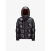 Moncler Mens Black Karakorum Brand-embroidered Padded Regular-fit Shell-down Jacket