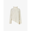 ALLSAINTS ALLSAINTS WOMEN'S CHALK WHITE LOCK ROLL-NECK WOVEN JUMPER